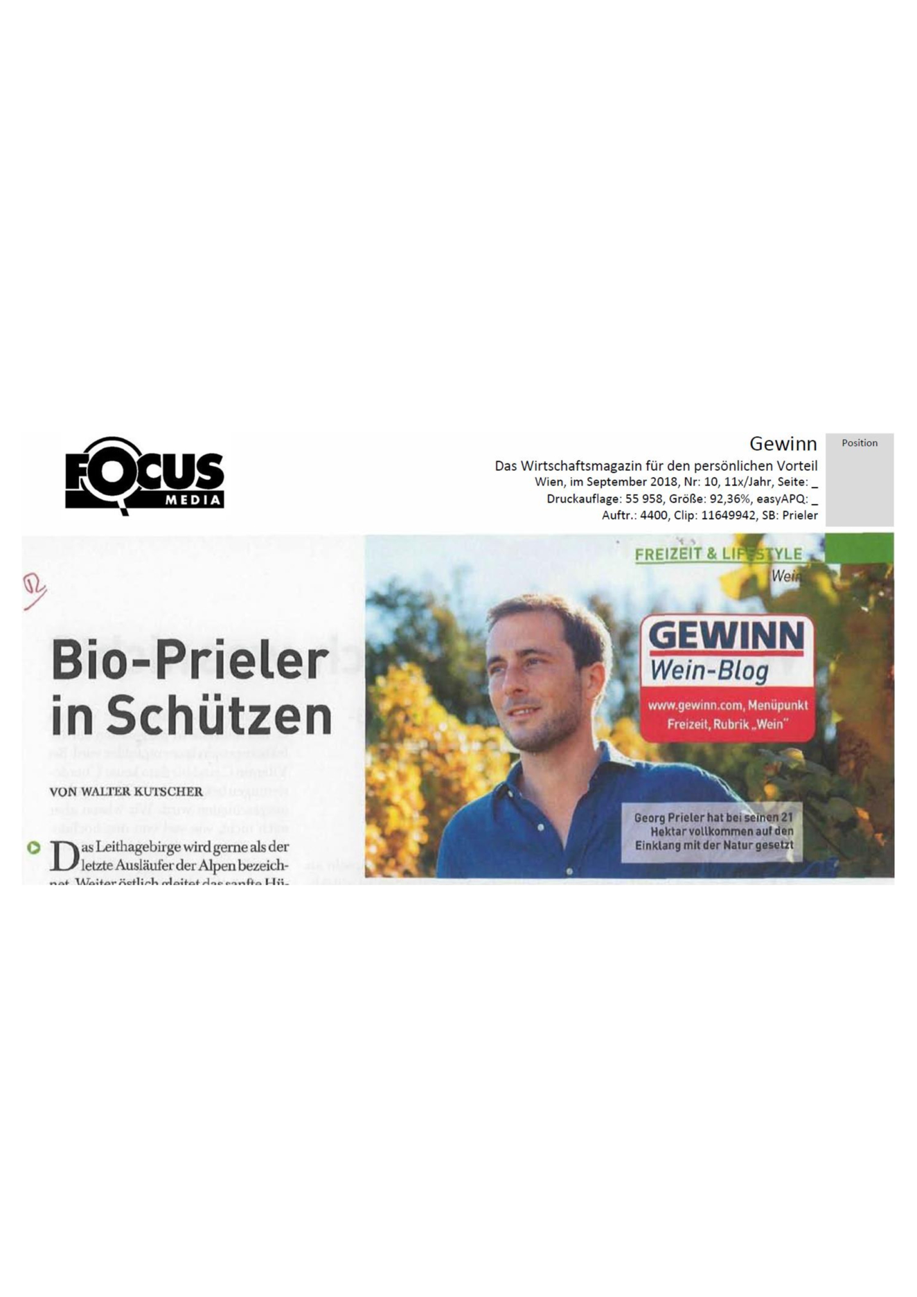 Bio-Prieler in Schützen