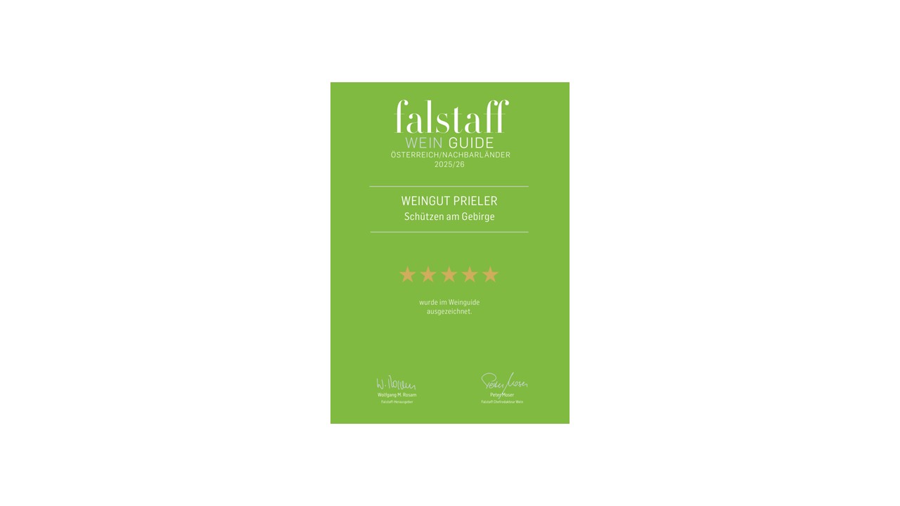 Mit 5 Falstaff-Sternen ausgezeichnet